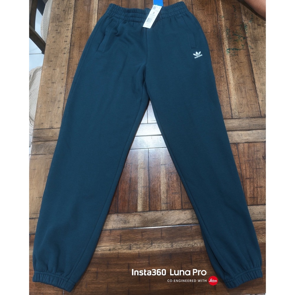 Adidas Originals Essentials Joggers Aurora Ivy Teal Fleece Sweatpants JX5188 S